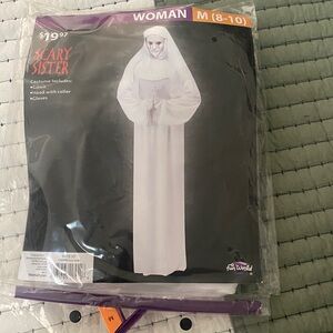 Scary Sister Costume with Hood and Gloves